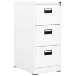 vidaXL vidaXL Filing Cabinet White 46x62x72.5 cm Steel - Uncategorized Filing Cabinet