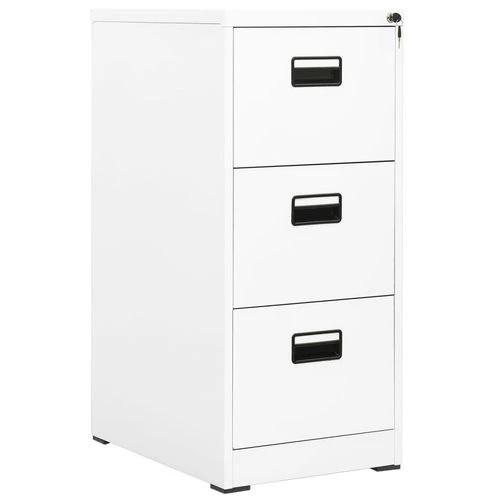vidaXL vidaXL Filing Cabinet White 46x62x72.5 cm Steel - Uncategorized Filing Cabinet