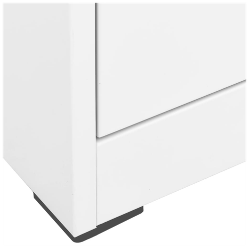 vidaXL Filing Cabinet White 46x62x72.5 cm Steel - Filing Cabinet from vidaXL