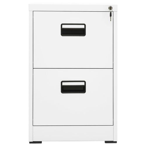 vidaXL Filing Cabinet White 46x62x72.5 cm Steel - Filing Cabinet from vidaXL