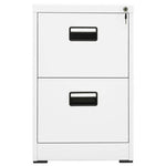 vidaXL vidaXL Filing Cabinet White 46x62x72.5 cm Steel - Uncategorized Filing Cabinet