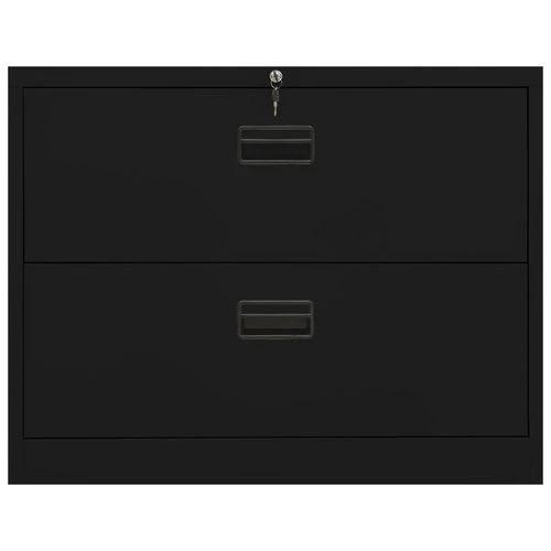 vidaXL Filing Cabinet White 90x46x72.5 cm Steel by vidaXL