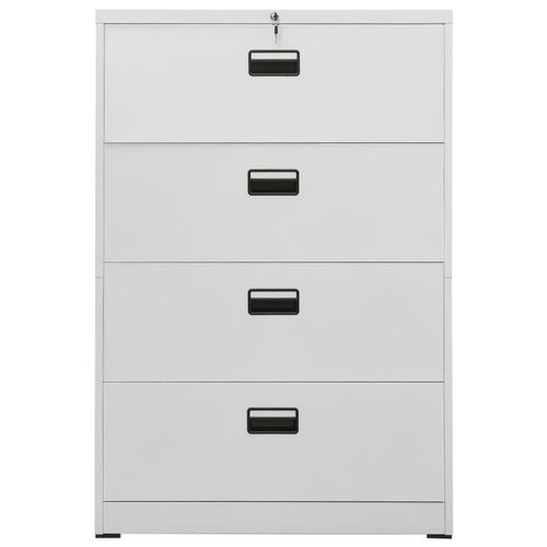 vidaXL Filing Cabinet White 90x46x72.5 cm Steel - Filing Cabinet from vidaXL
