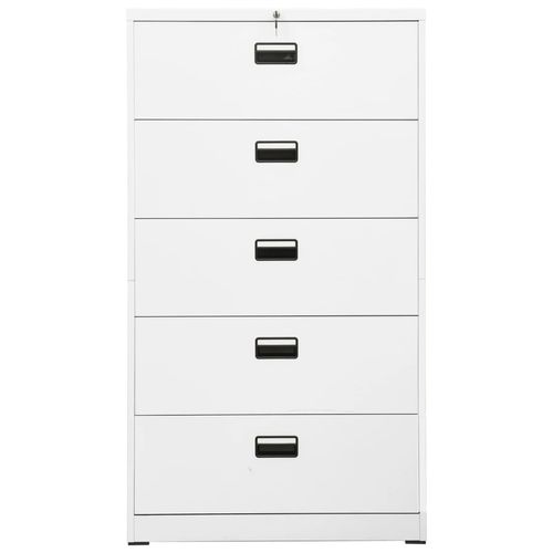 vidaXL Filing Cabinet White 90x46x72.5 cm Steel - Filing Cabinet from vidaXL