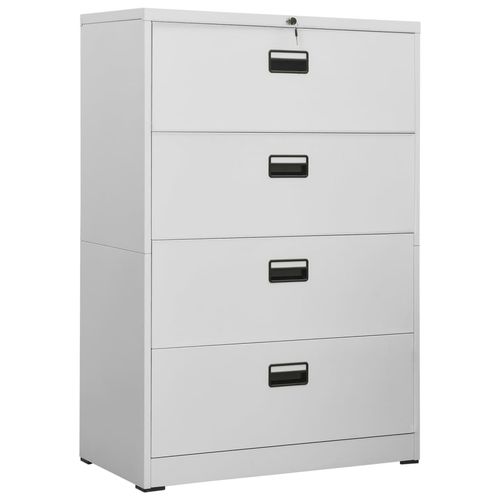 vidaXL Filing Cabinet White 90x46x72.5 cm Steel - Filing Cabinet from vidaXL