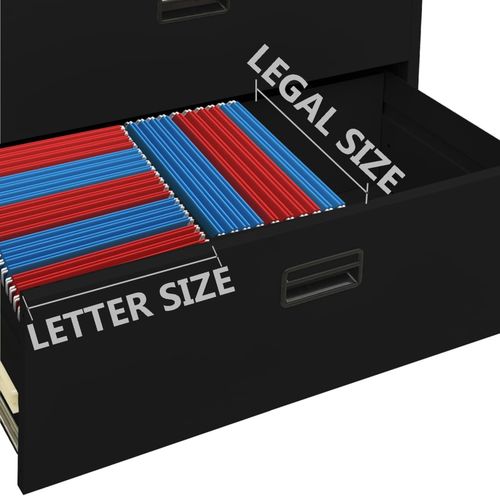 vidaXL Filing Cabinet White 90x46x72.5 cm Steel - Filing Cabinet from vidaXL