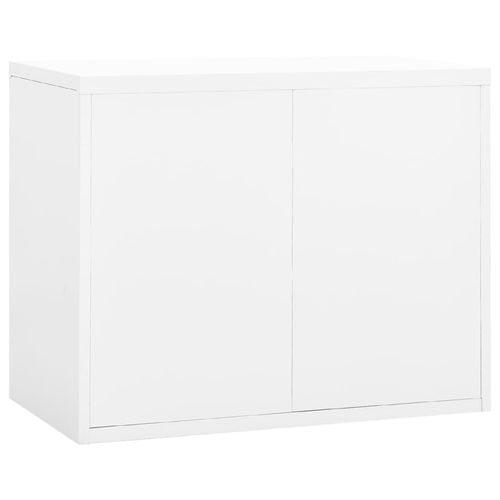 vidaXL Filing Cabinet White 90x46x72.5 cm Steel - Filing Cabinet from vidaXL