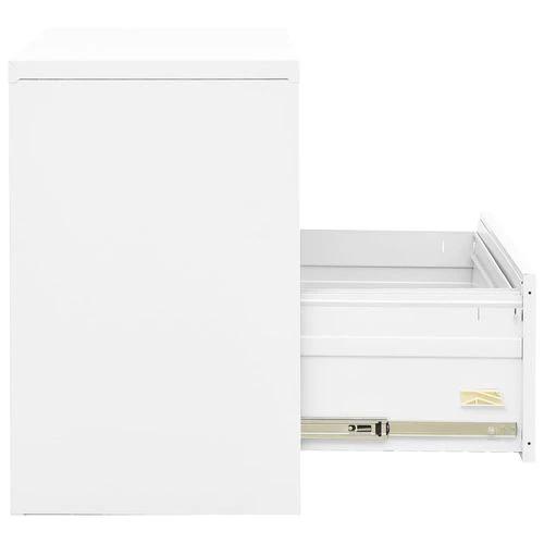 vidaXL vidaXL Filing Cabinet White 90x46x72.5 cm Steel - Filing Cabinet