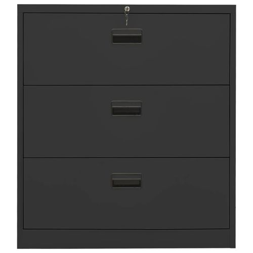 vidaXL Filing Cabinet White 90x46x72.5 cm Steel - Filing Cabinet from vidaXL