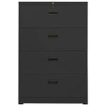 vidaXL vidaXL Filing Cabinet White 90x46x72.5 cm Steel - Filing Cabinet