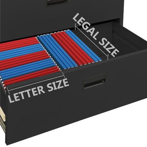 vidaXL Filing Cabinet White 90x46x72.5 cm Steel - Filing Cabinet from vidaXL