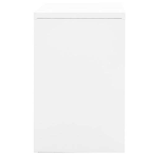 vidaXL Filing Cabinet White 90x46x72.5 cm Steel - Filing Cabinet from vidaXL