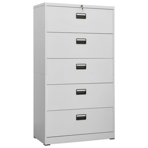 vidaXL Filing Cabinet White 90x46x72.5 cm Steel - Filing Cabinet from vidaXL