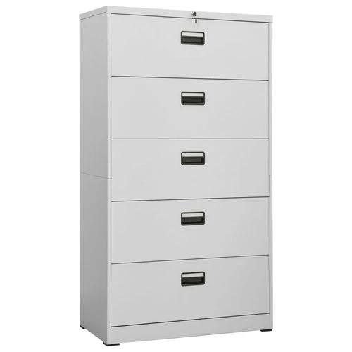 vidaXL vidaXL Filing Cabinet White 90x46x72.5 cm Steel - Filing Cabinet