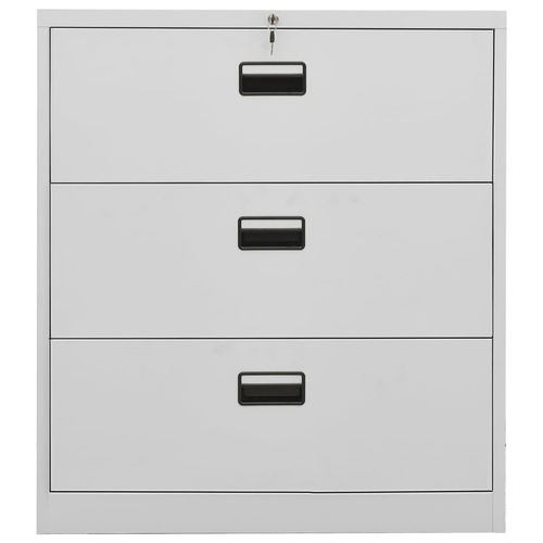 vidaXL Filing Cabinet White 90x46x72.5 cm Steel - Filing Cabinet from vidaXL
