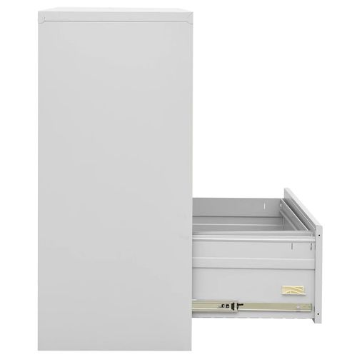 vidaXL Filing Cabinet White 90x46x72.5 cm Steel - Filing Cabinet from vidaXL
