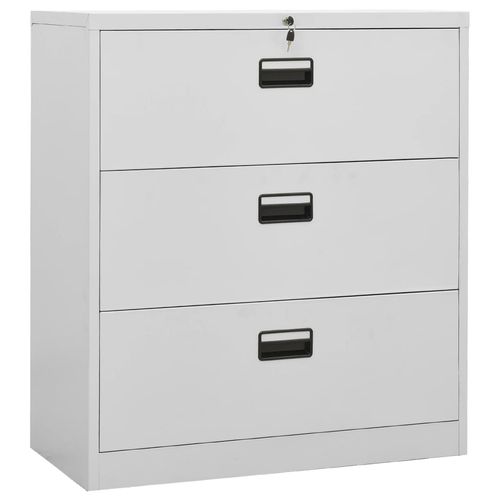 vidaXL Filing Cabinet White 90x46x72.5 cm Steel - Filing Cabinet from vidaXL