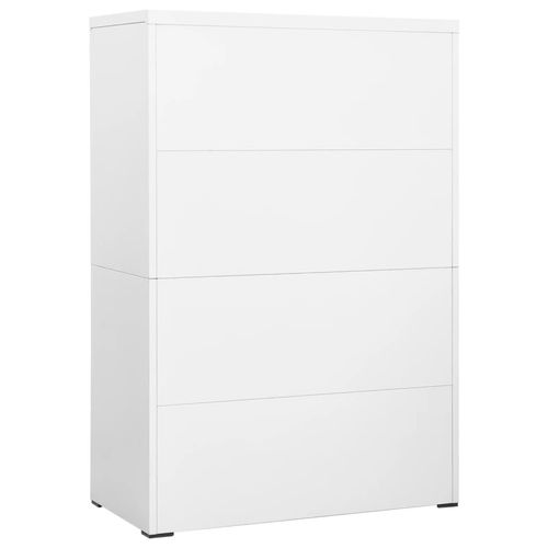 vidaXL Filing Cabinet White 90x46x72.5 cm Steel - Filing Cabinet from vidaXL