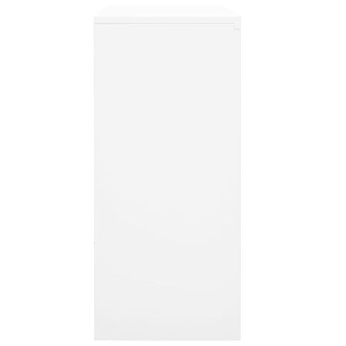 vidaXL Office Cabinet with Sliding Door White 90x40x90 cm Steel - Filing Cabinet from vidaXL