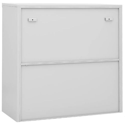 vidaXL Office Cabinet with Sliding Door White 90x40x90 cm Steel - Filing Cabinet from vidaXL