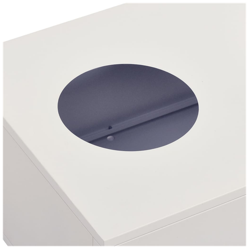 vidaXL Office Cabinet with Sliding Door White 90x40x90 cm Steel - Filing Cabinet from vidaXL