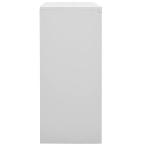 vidaXL Office Cabinet with Sliding Door White 90x40x90 cm Steel - Filing Cabinet from vidaXL