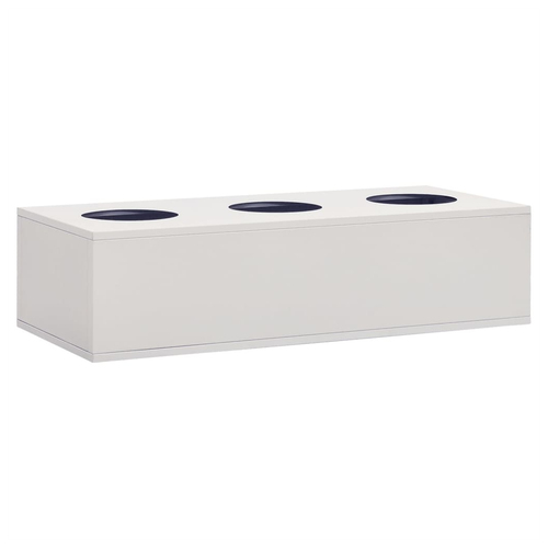 vidaXL Office Cabinet with Sliding Door White 90x40x90 cm Steel - Filing Cabinet from vidaXL