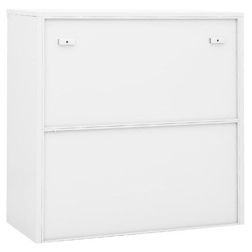 vidaXL Office Cabinet with Sliding Door White 90x40x90 cm Steel - Filing Cabinet from vidaXL