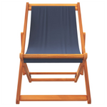 Folding Beach Chairs 2 pcs vidaXL Blue Fabric - Folding Chairs from vidaXL