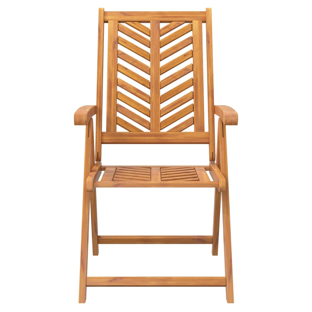 Reclining Garden Chairs 2 pcs vidaXL Solid Wood Acacia - Garden Chairs from vidaXL