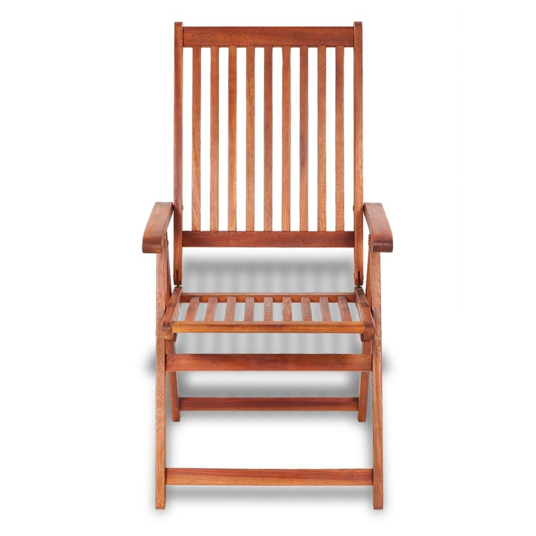 Folding Garden Chairs 2 pcs vidaXL Solid Acacia Wood Brown - Garden Chairs from vidaXL