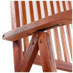 Folding Garden Chairs 2 pcs vidaXL Solid Acacia Wood Brown - Garden Chairs from vidaXL