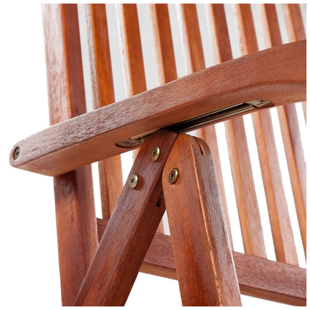 Folding Garden Chairs 2 pcs vidaXL Solid Acacia Wood Brown - Garden Chairs from vidaXL