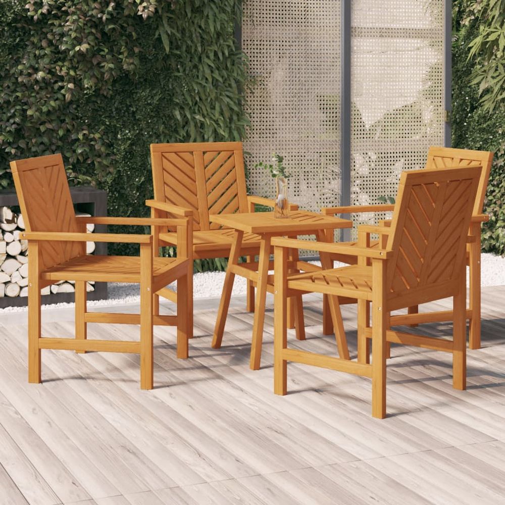 Garden Dining Chairs 2 pcs vidaXL Solid Wood Acacia - Garden Chairs from vidaXL