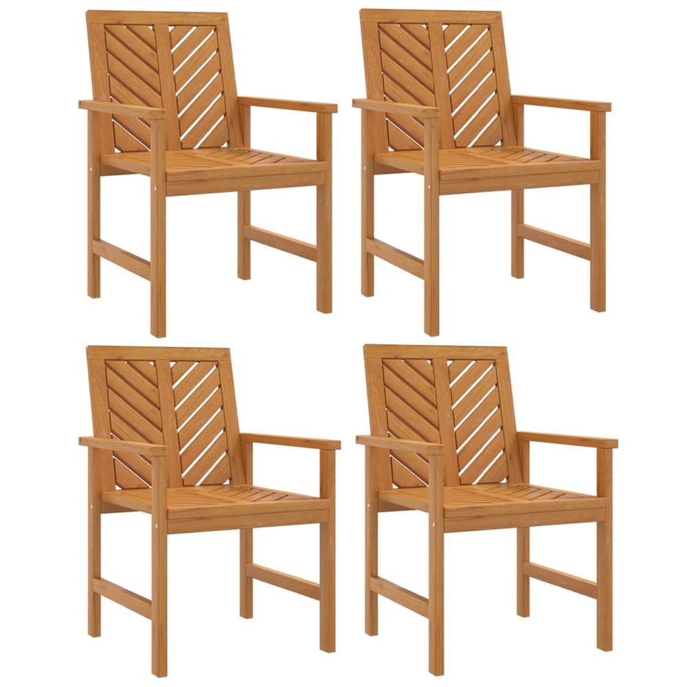 Garden Dining Chairs 2 pcs vidaXL Solid Wood Acacia - Garden Chairs from vidaXL