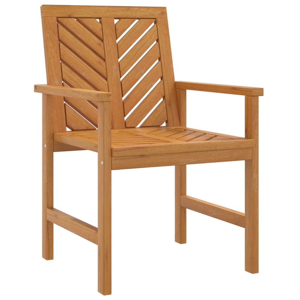 Garden Dining Chairs 2 pcs vidaXL Solid Wood Acacia - Garden Chairs from vidaXL