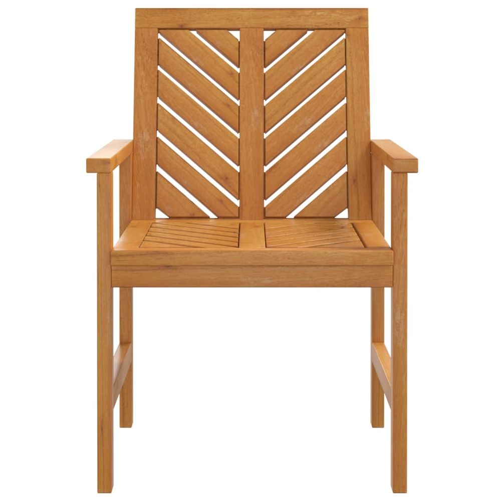 Garden Dining Chairs 2 pcs vidaXL Solid Wood Acacia - Garden Chairs from vidaXL