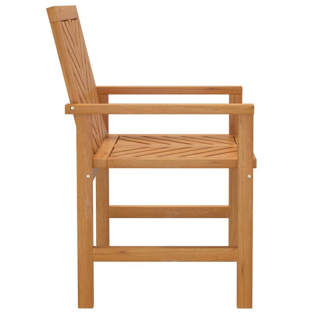 Garden Dining Chairs 2 pcs vidaXL Solid Wood Acacia - Garden Chairs from vidaXL