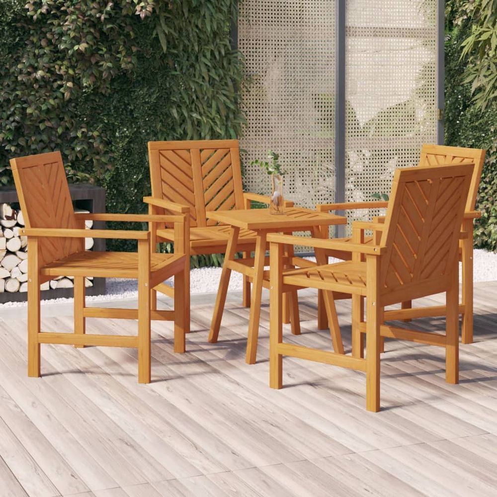 Garden Dining Chairs 2 pcs vidaXL Solid Wood Acacia - Garden Chairs from vidaXL