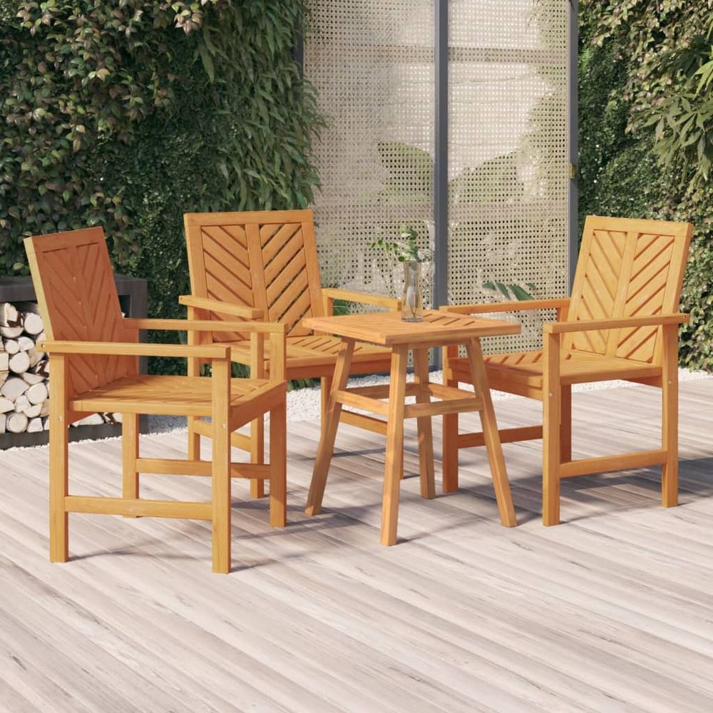 Garden Dining Chairs 2 pcs vidaXL Solid Wood Acacia - Garden Chairs from vidaXL