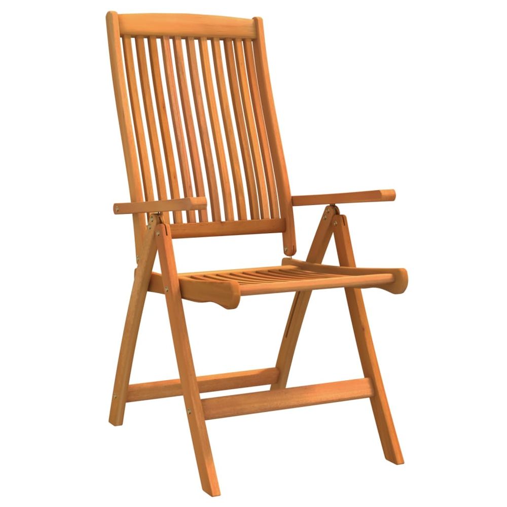 Folding Garden Chairs 2 pcs vidaXL Solid Wood Eucalyptus - Garden Chairs from vidaXL