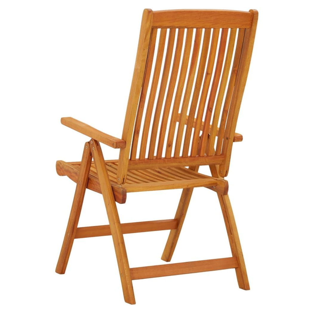 Folding Garden Chairs 2 pcs vidaXL Solid Wood Eucalyptus - Garden Chairs from vidaXL