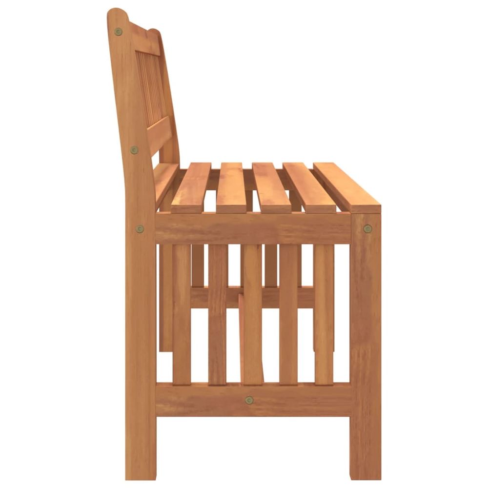 Garden Bench 110 cm vidaXL Solid Wood Eucalyptus - Garden Chairs from vidaXL