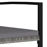 Garden Dining Chairs 4 pcs vidaXL Poly Rattan Grey - Garden Chairs from vidaXL