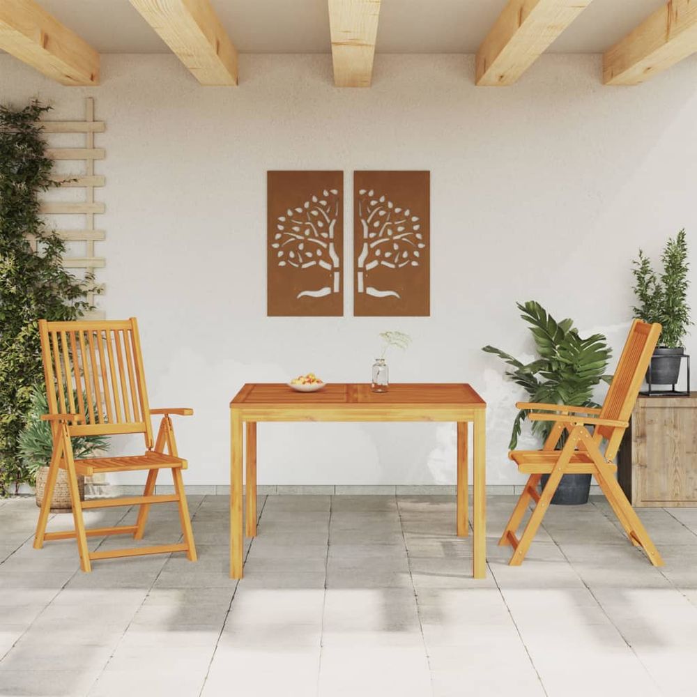 3 Piece vidaXL Garden Dining Set Solid Wood Acacia - Garden Set from vidaXL