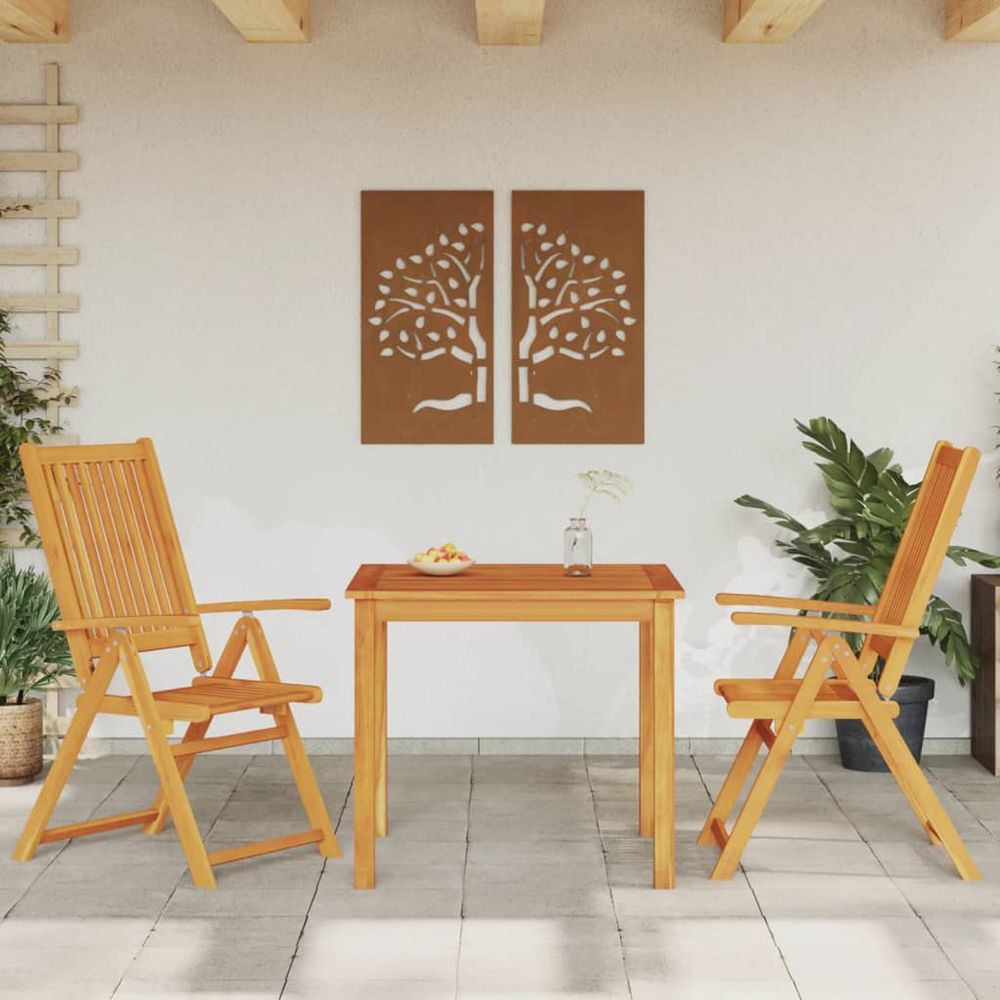 3 Piece vidaXL Garden Dining Set Solid Wood Acacia - Garden Set from vidaXL