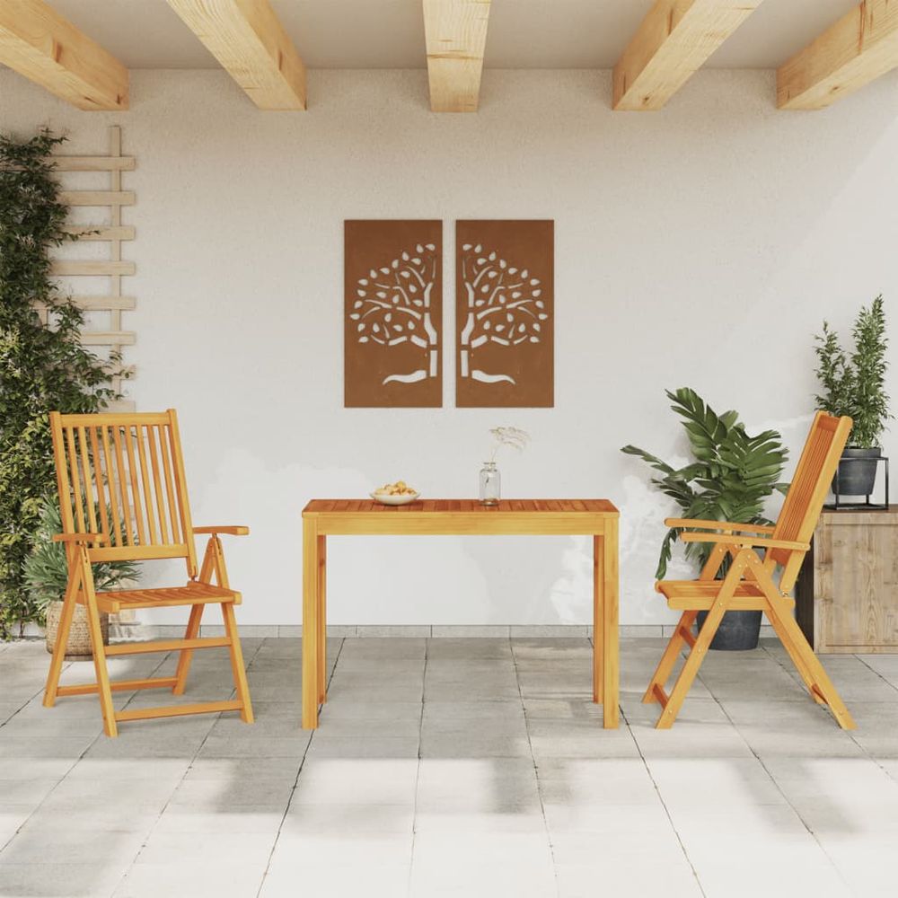 3 Piece vidaXL Garden Dining Set Solid Wood Acacia - Garden Set from vidaXL