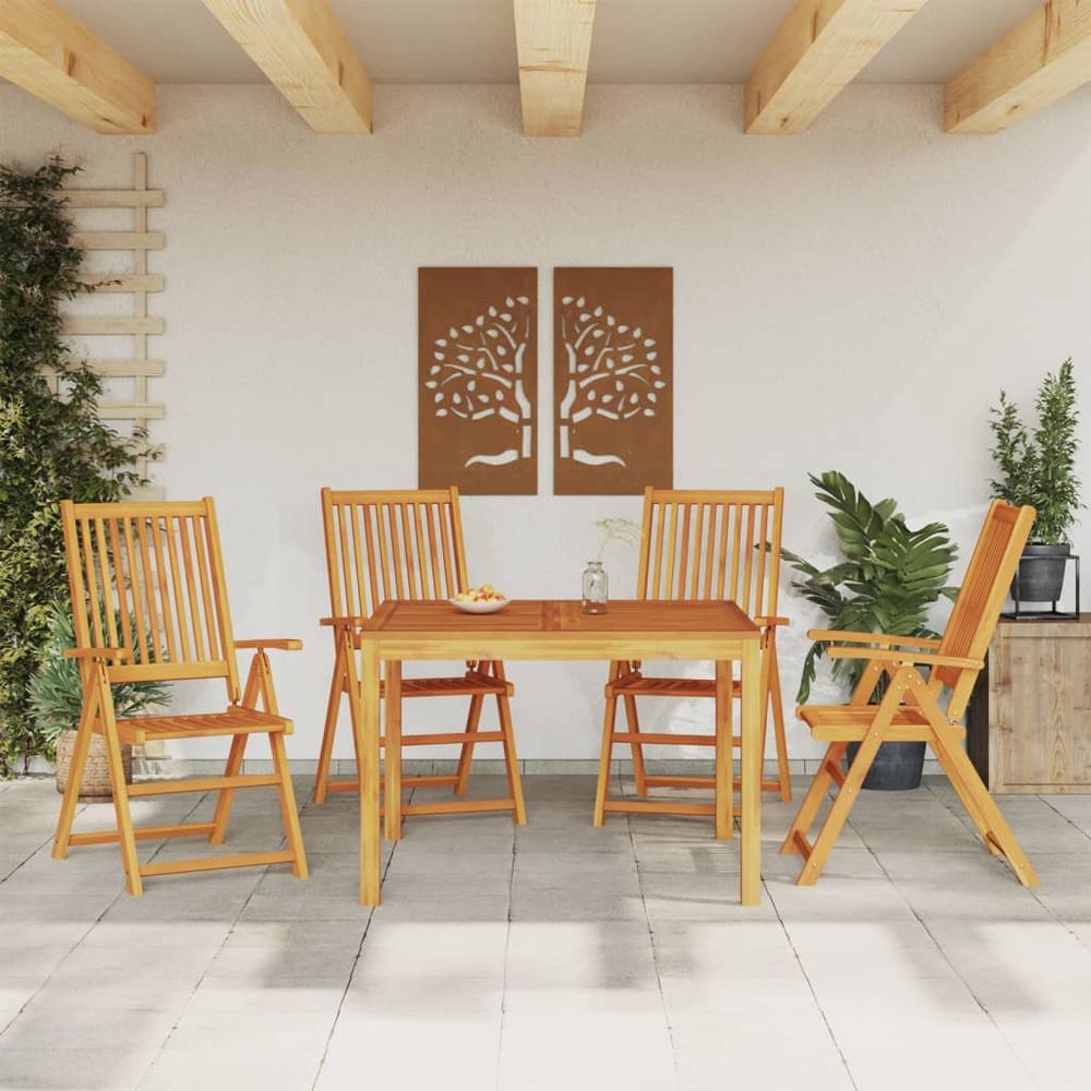 3 Piece vidaXL Garden Dining Set Solid Wood Acacia - Garden Set from vidaXL