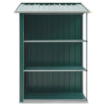 vidaXL Garden Shed with Rack Grey 205x130x183 cm Iron by vidaXL