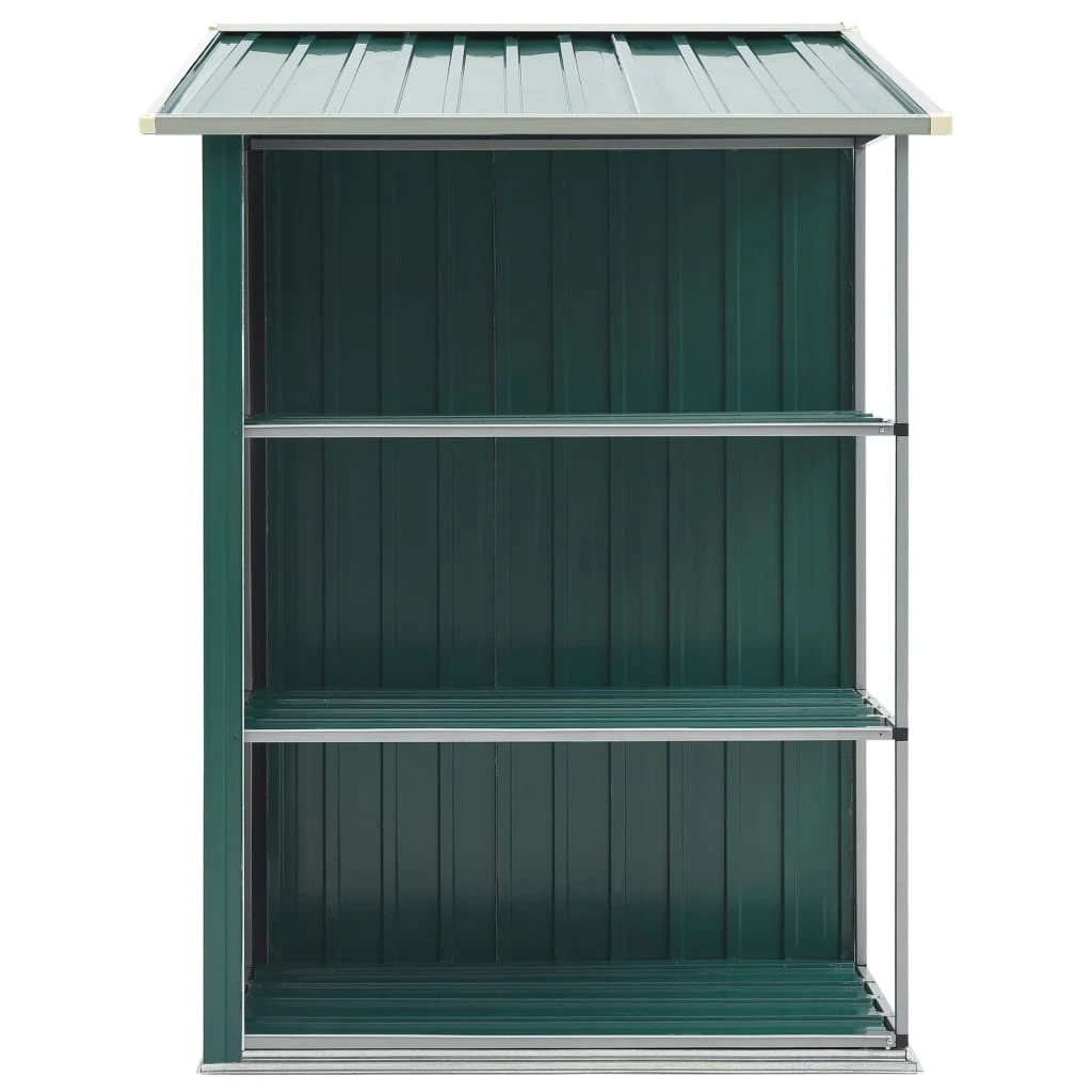 vidaXL Garden Shed with Rack Grey 205x130x183 cm Iron by vidaXL